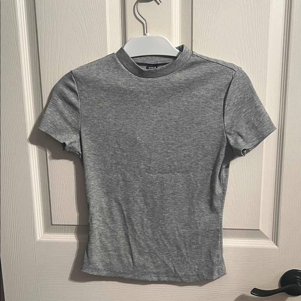SHEIN Gray Crop Top